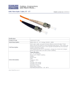 Cables Direct 10.0m LC-LC 50/125 MMD OM2 Datasheet