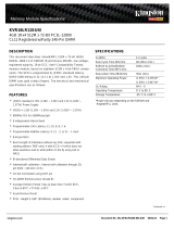 Kingston Technology KVR16LR11S4/4I Datasheet