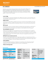 Sony KDL-40R450A User manual