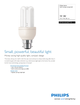 Philips Stick energy saving bulb 871016322407710 Datasheet