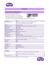 BenQ 5J.J9A26.10E Datasheet