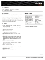 Kingston Technology KVR16LS11/4 Datasheet