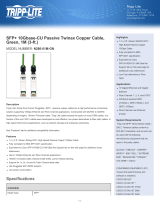 Tripp Lite SFP+ 10Gbase-CU Passive Twinax Copper Cable, Black, 1.5M (5-ft.) Datasheet