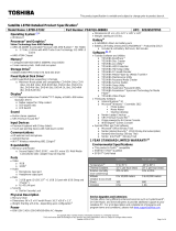 Toshiba L875D-S7332 Datasheet