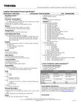 Toshiba L855-S5371 Datasheet