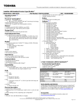 Toshiba L855-S5372 Datasheet