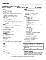 Toshiba P845t-S4305 Datasheet