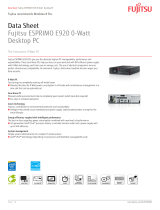 Fujitsu VFY:E0920PXG01FR Datasheet