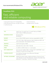 Acer TravelMate P253-M Datasheet