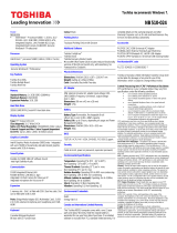 Toshiba NB510 (PLL72C-02401D) Datasheet