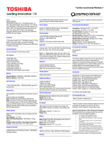 Toshiba X870 (PSPLXC-02700F) Datasheet