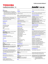 Toshiba U940 (PSU6VC-00R00W) Datasheet