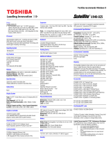 Toshiba U940 (PSU6SC-025016) Datasheet