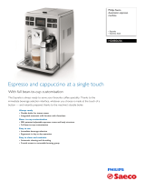 Saeco HD8856/06 Datasheet