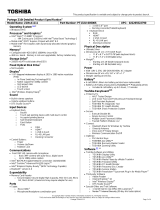 Toshiba PT132U-00500S Datasheet