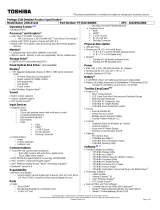Toshiba PT132U-00600S Datasheet