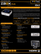 Zotac ZBOX nano ID63 Datasheet