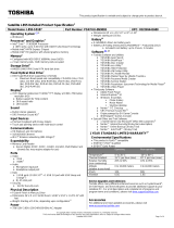 Toshiba L855-S5187 Datasheet
