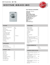 Hoover WDYNS654D-80 Datasheet