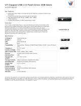 V7 VU216GCR-BLK-3E Datasheet