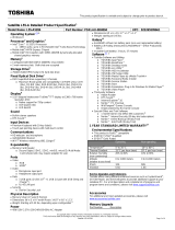 Toshiba PSKLAU00H004 User manual