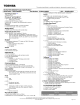 Toshiba R940-SMBNX2 Datasheet
