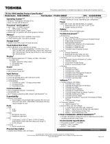 Toshiba PT43HU-08602T Datasheet