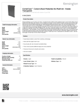 Kensington CornerCase™ Corner & Back Protection for iPad Air™ & iPad Air™ 2 - Smoke Transparent Datasheet