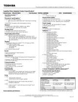 Toshiba P50-AST2NX1 Datasheet