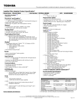 Toshiba P50-AST2NX2 Datasheet