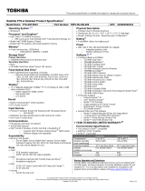 Toshiba P70-AST2NX1 Datasheet