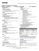 Toshiba S70-AST2NX2 Datasheet