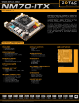 Zotac NM70ITX-C-E Datasheet