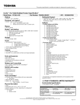 Toshiba PDA0EU00101Y User manual