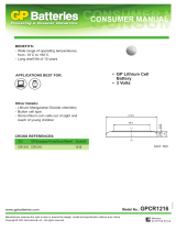 GP CR1216 User manual