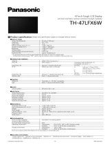 Panasonic TH-47LFX6W Datasheet