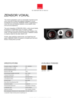 Dali ZENSOR VOKAL Datasheet