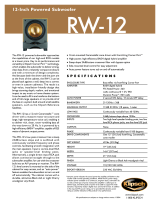 Klipsch RW-12 Datasheet