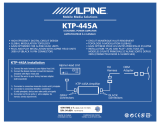 Alpine KTP-445A Owner's manual