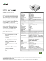 Vivitek D7180HD Datasheet