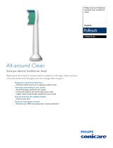 Philips Standard sonic toothbrush heads HX6016/80 Datasheet