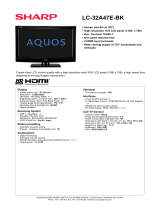 Sharp LC-32A47E-BK Datasheet