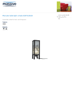 Massive Table lamp 38654/55/10 Datasheet