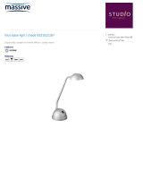 Massive Table lamp 12832/01/91 Datasheet