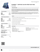 Kensington Portafolio™ Soft Folio Case for iPad mini™ 3/2/1 - Blue Datasheet