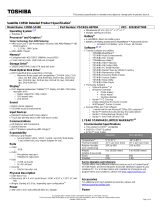 Toshiba C855D-S5100 Datasheet