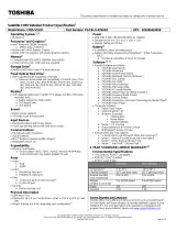 Toshiba C855-S5134 Datasheet