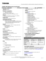 Toshiba C850-ST4NX3 Datasheet