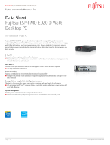 Fujitsu E920 0-Watt Datasheet