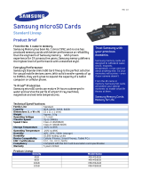 Samsung MB-MS8GBA/AM Datasheet